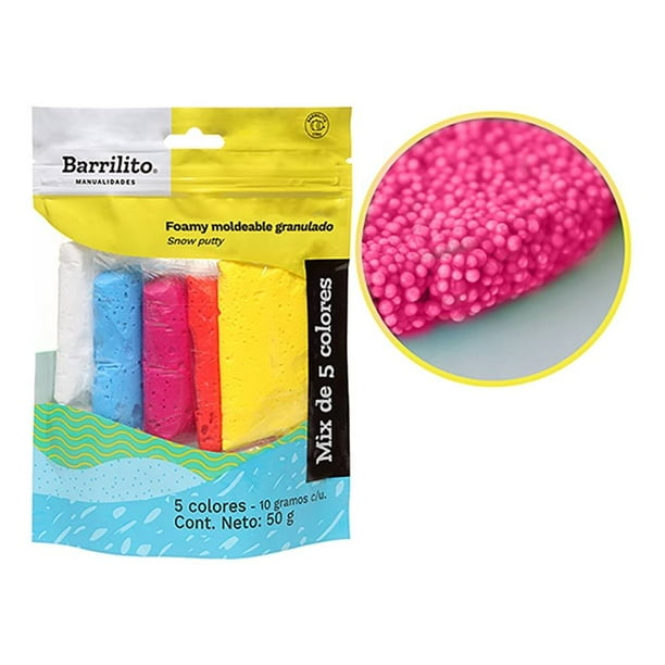 Foamy Moldeable Granulado MIX pk/5pz