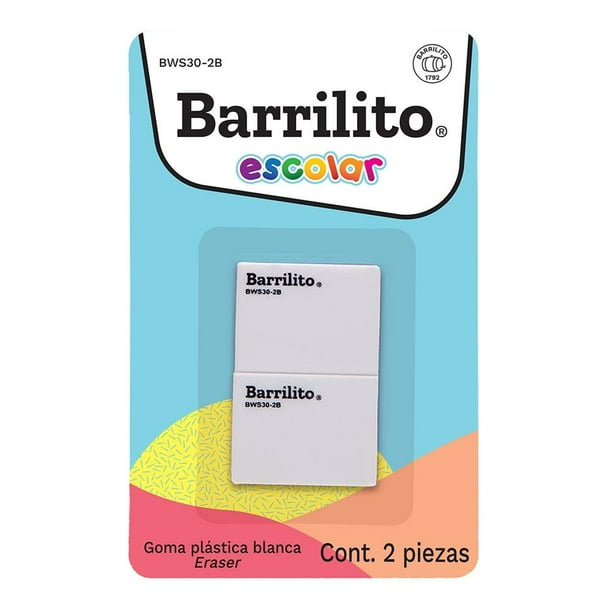 Goma Plastica blanca pk/2pz.,caja/24pk