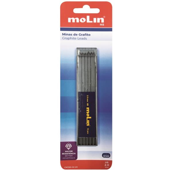 Blister de 1 de minas de 2.0 mm.