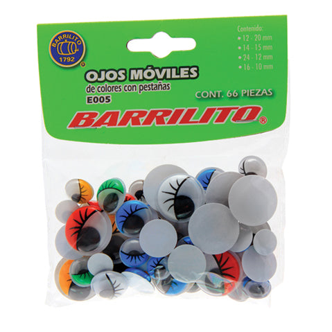 Ojos moviles de colores pest pk/66pz.ctn/72pk