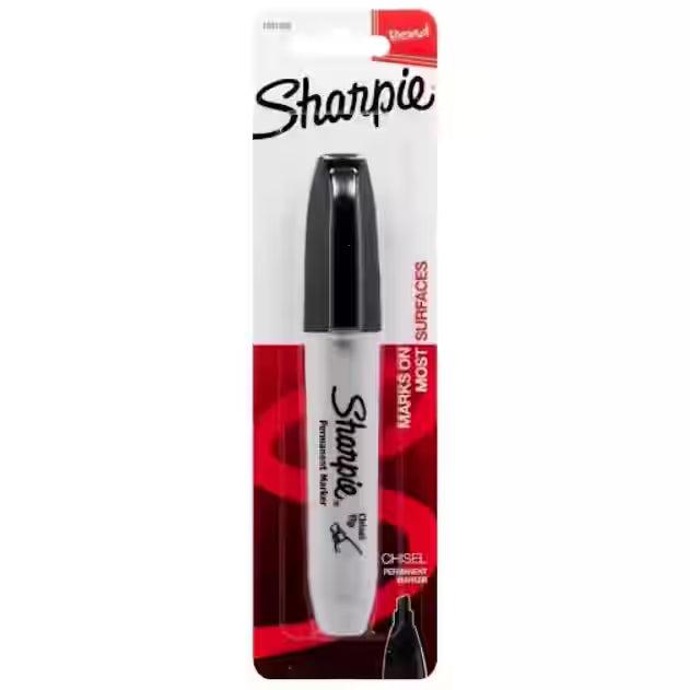 R SHARPIE 1 CT CHISEL TIP BLACK 1841298