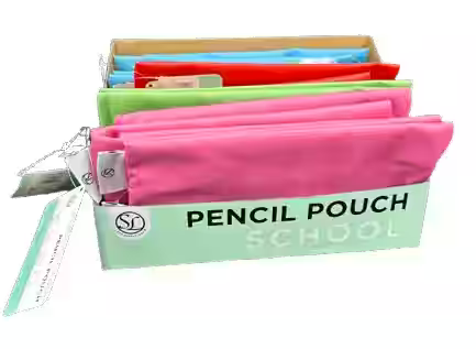 SL NEON SIDE ZIP PENCIL POUCH- ASST IN PDQ