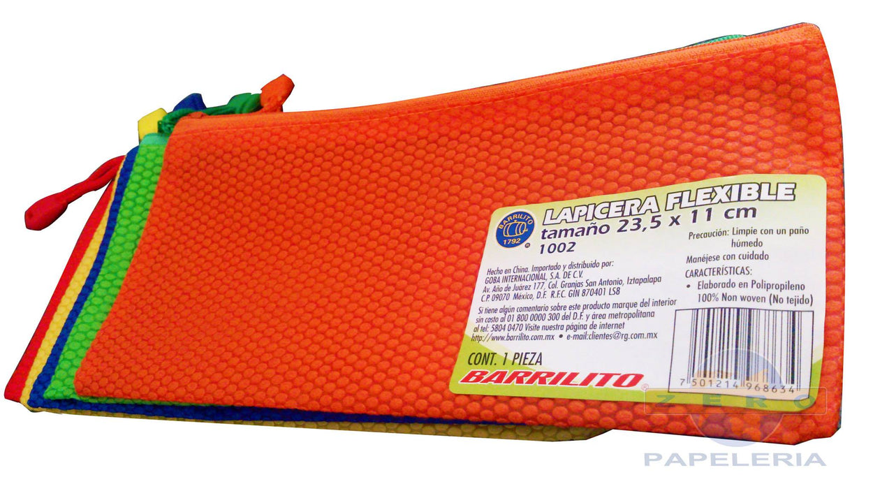 Lapicera Flexible pp, colores surtidos,ctn/432pz.