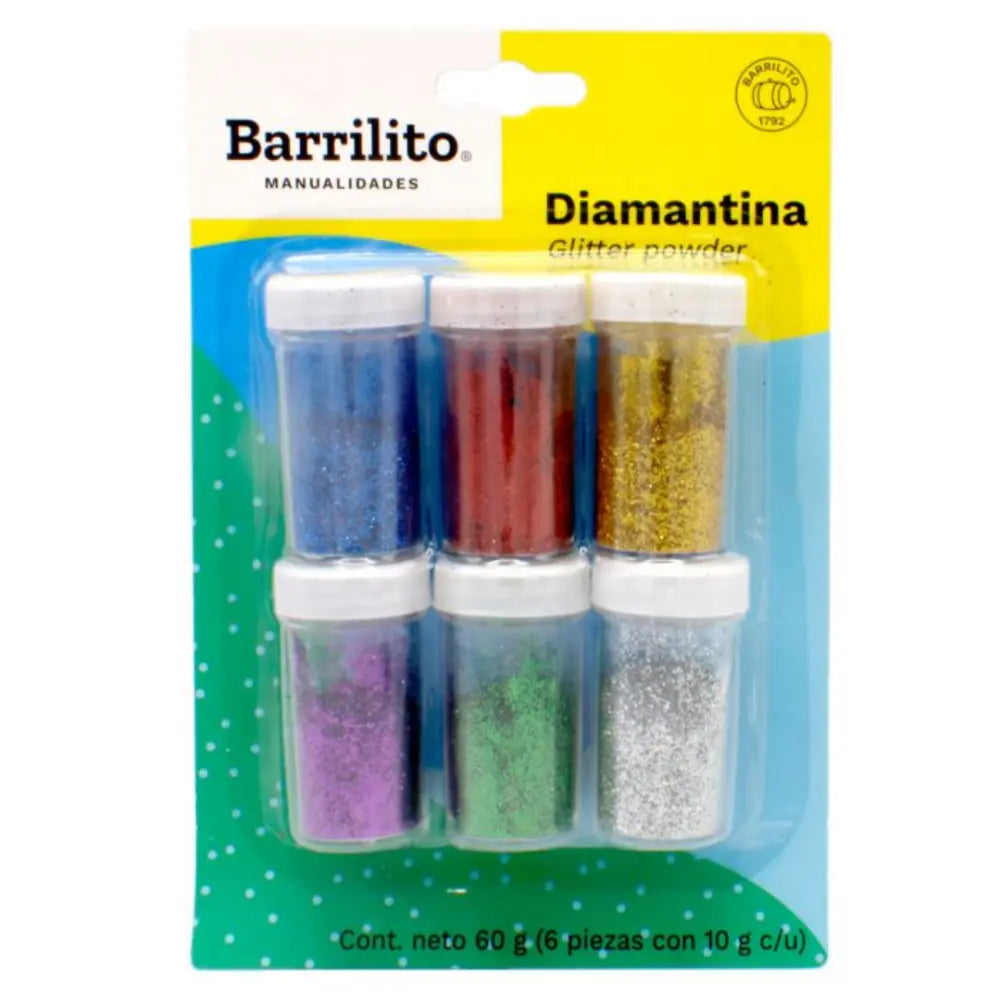 Diamantina 6 botes 10 gramos c/u (pza)