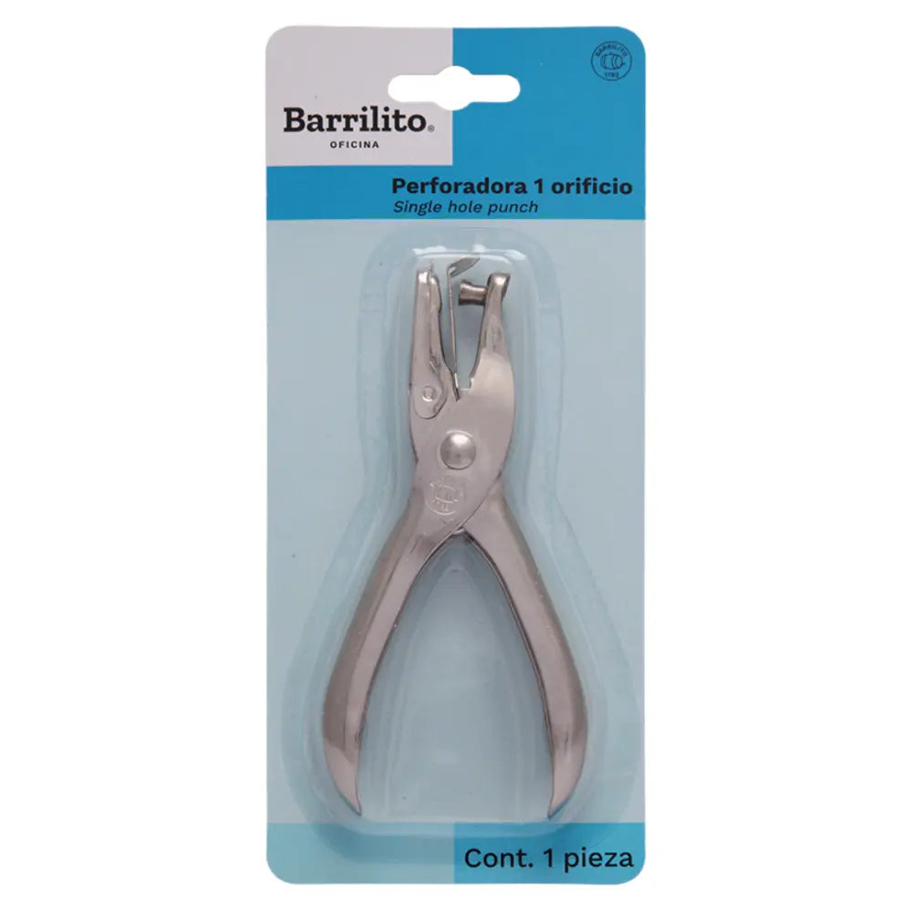 Perforadora de un orificio