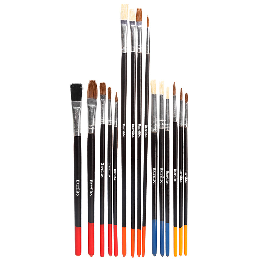 Kit de pinceles mix oleo-acuarela pk/15pz.,ct./144pk