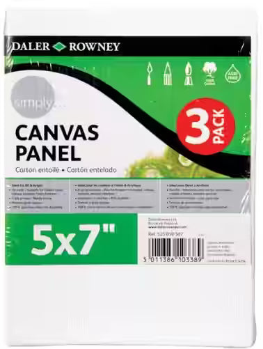 SIMPLY CANVAS 5"X7" 3PK D525030507