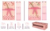 GW TRIPLE STACK PAD W PEN SET ASST A PINK - 2 DESIGNS PER PDQ GIFT SET - PAD SIZES: 80G/100 SHEETS EACH PAD