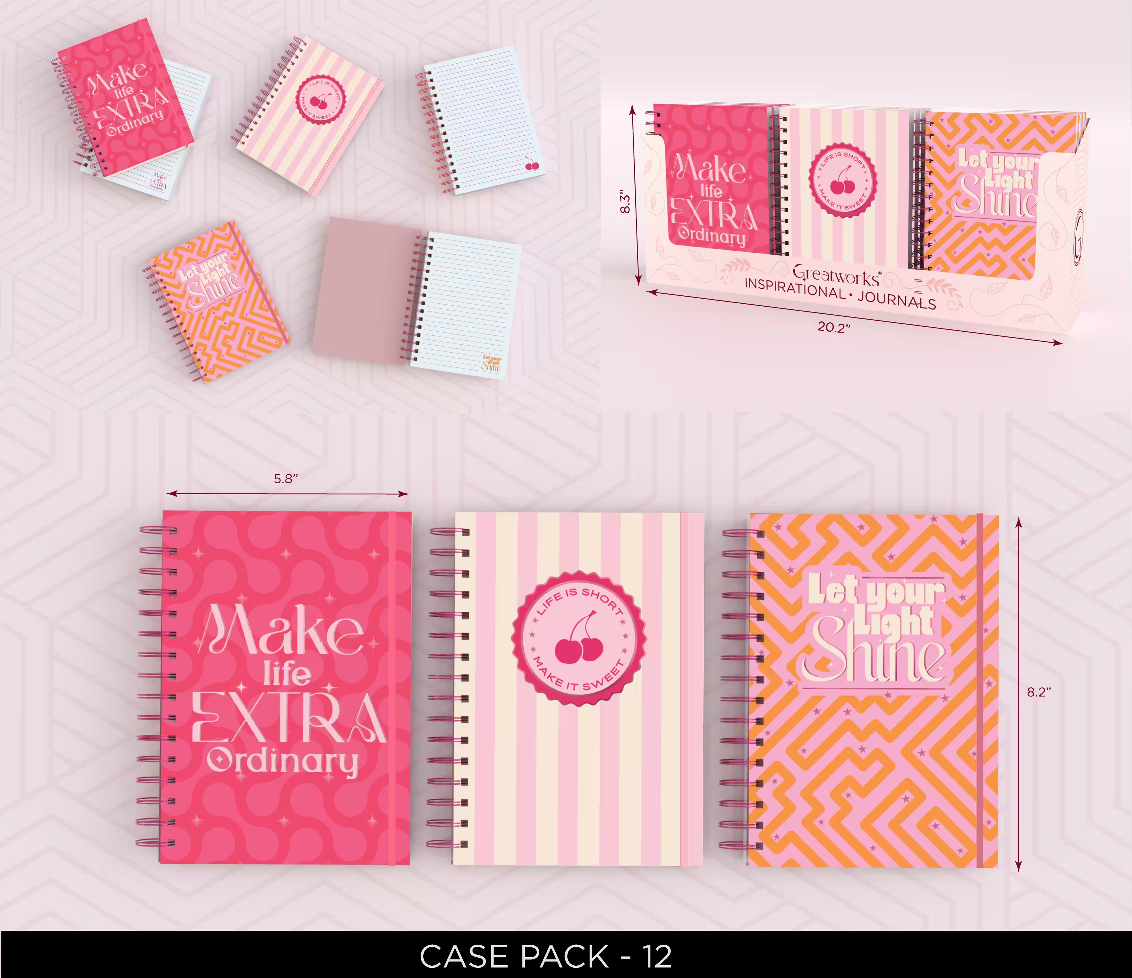 GW JOURNAL ASST 256PG EXTRA ORDINARY, LIFE IS