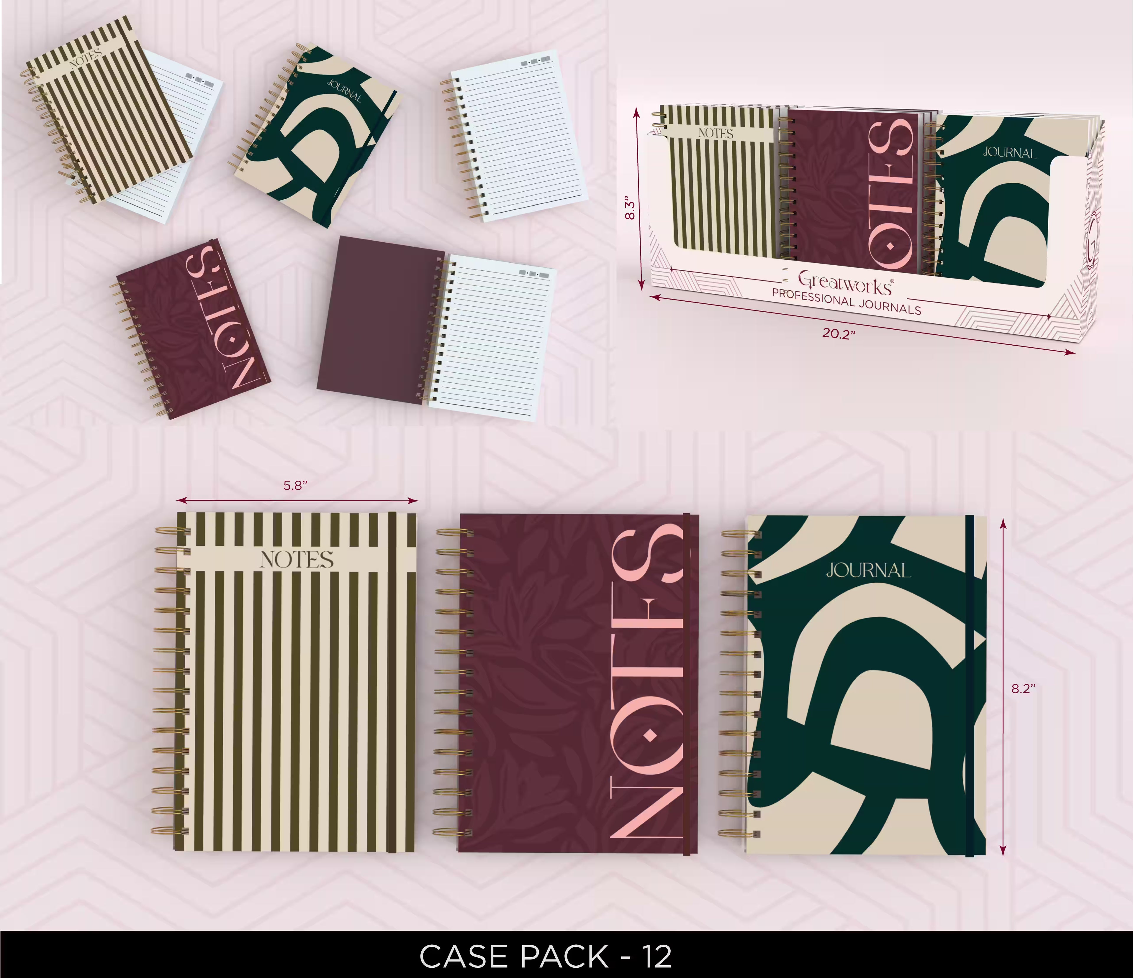 GW JOURNAL ASST FASHION 256PG