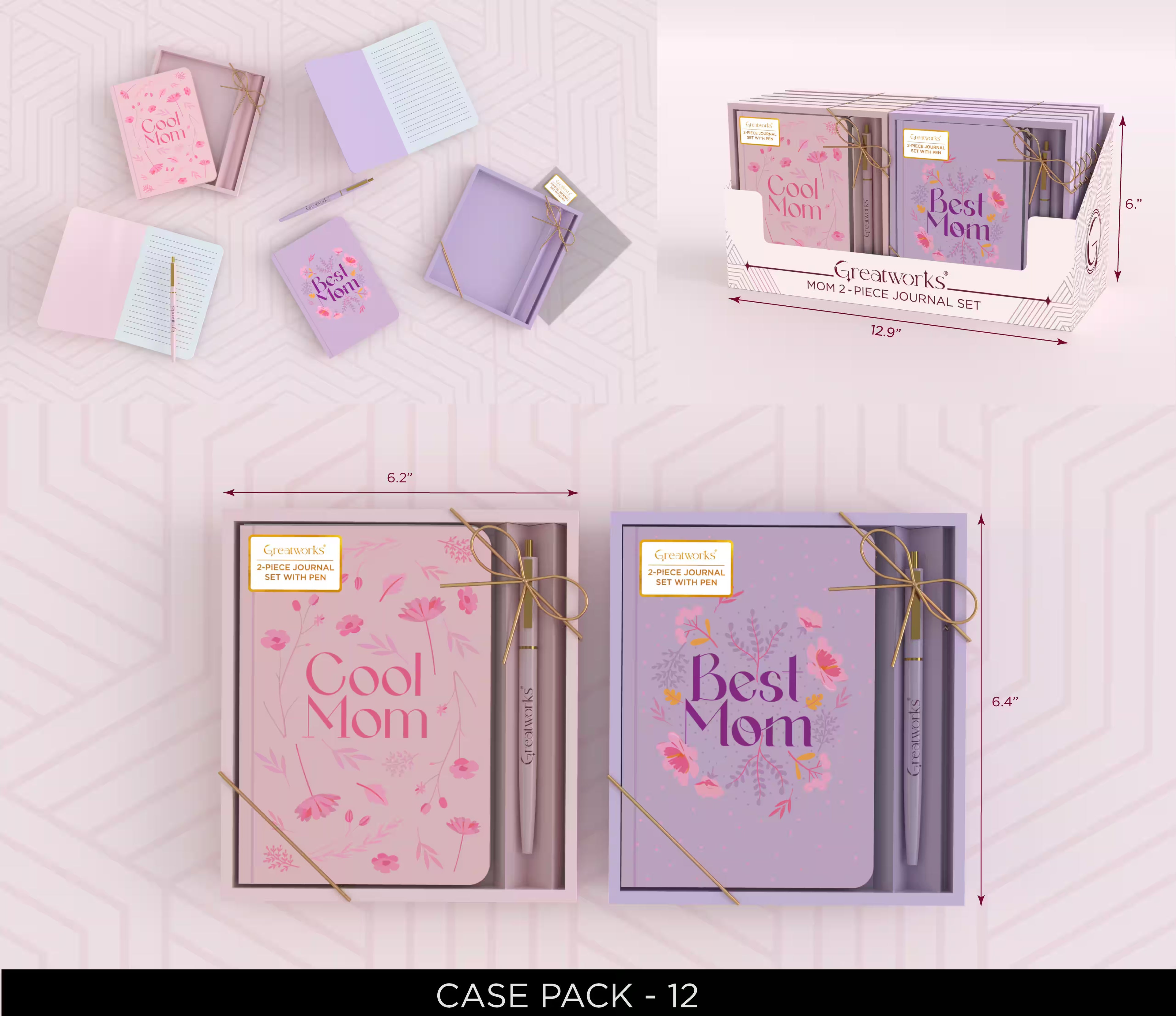 GW NOTEBOOK/BALLPOINT PEN GIFT SET MOM ASST