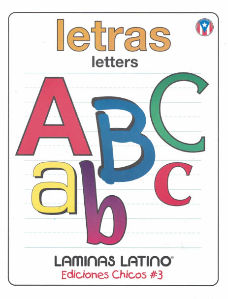 "Laminas Latino:CHICOS-3 LETRAS - ESPAÑOL"