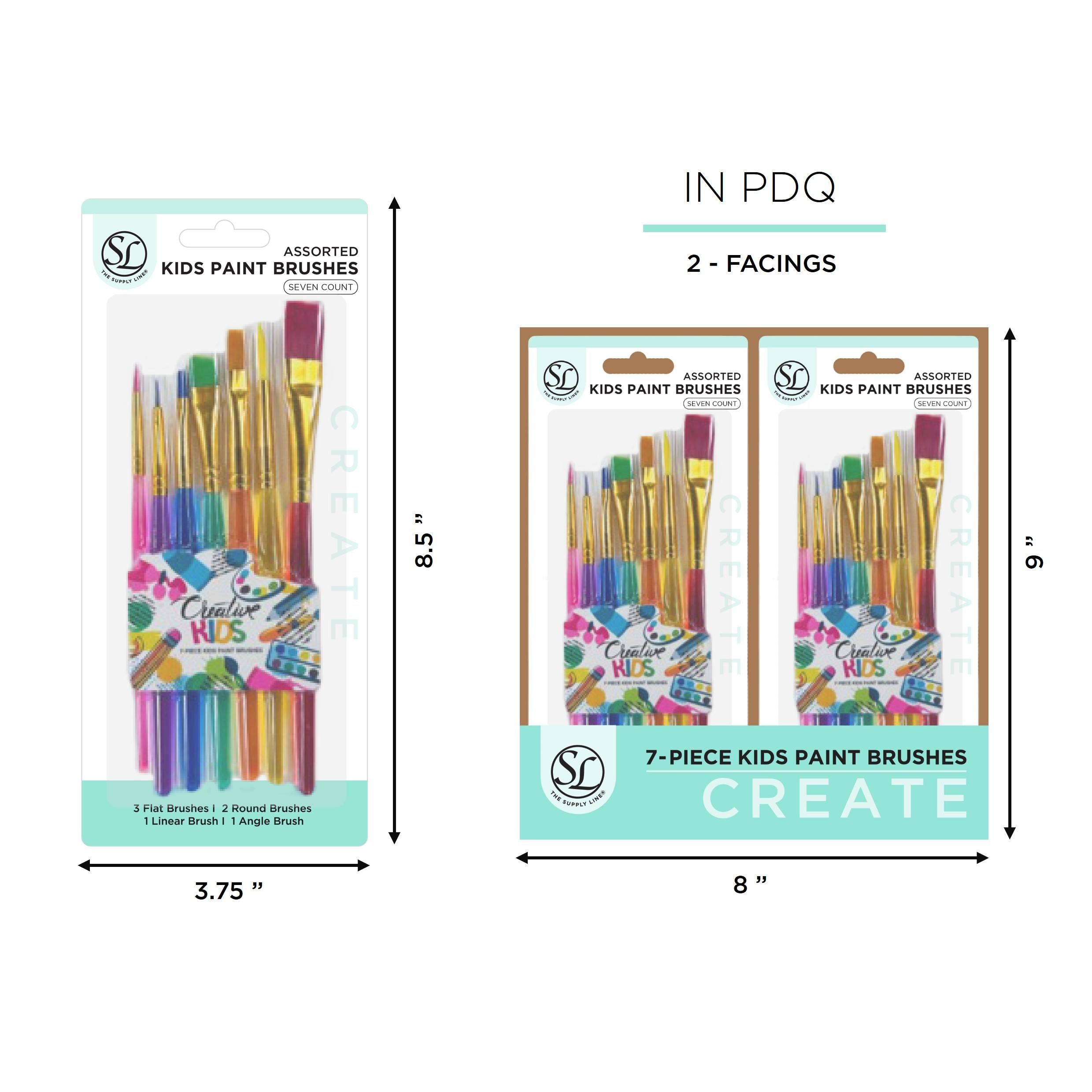 7Ct Kids Pain T Brush Set