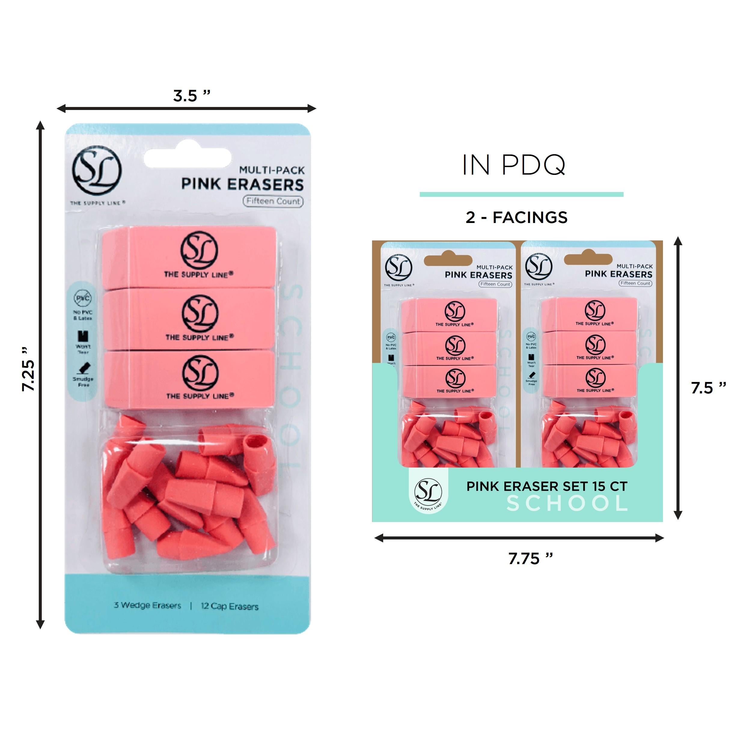 Supply Line Pink 15Ct Er Aser 3 Wedge 12 Cap