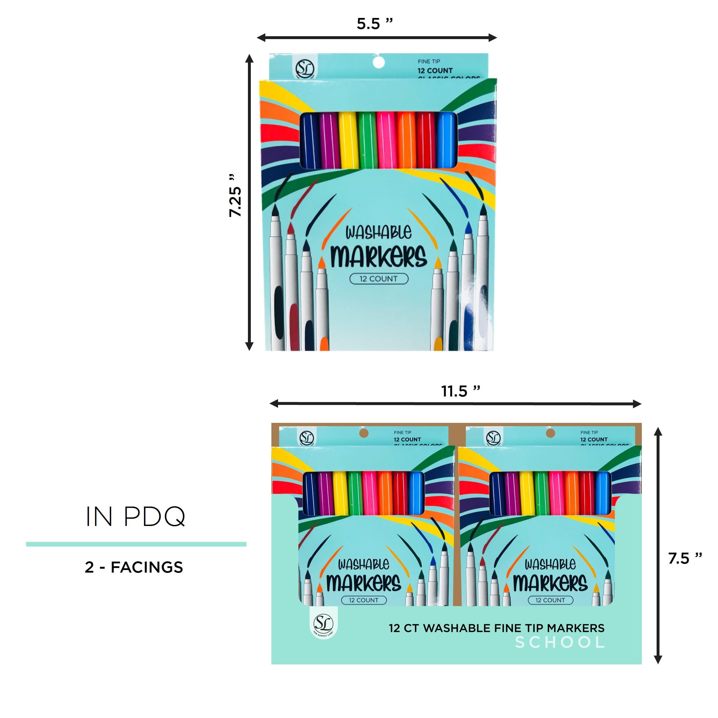 12Pk Basic Finetip Ma Rkers In Mksq-001