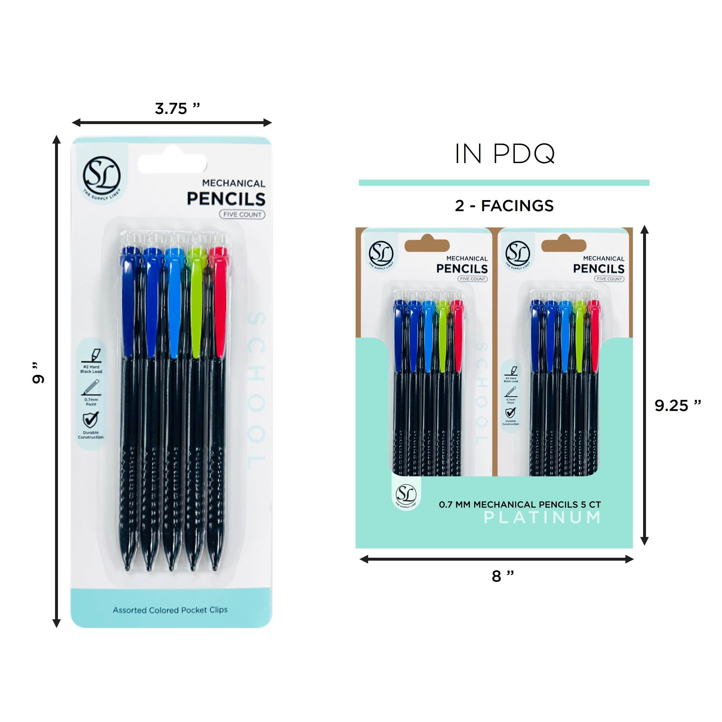 5Ct Mechanical Penci Ls- 0.7Mm- Black Barrels
