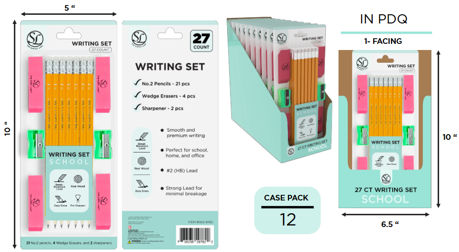 27Pc Set 2 Sharpeners, 4 Wedge