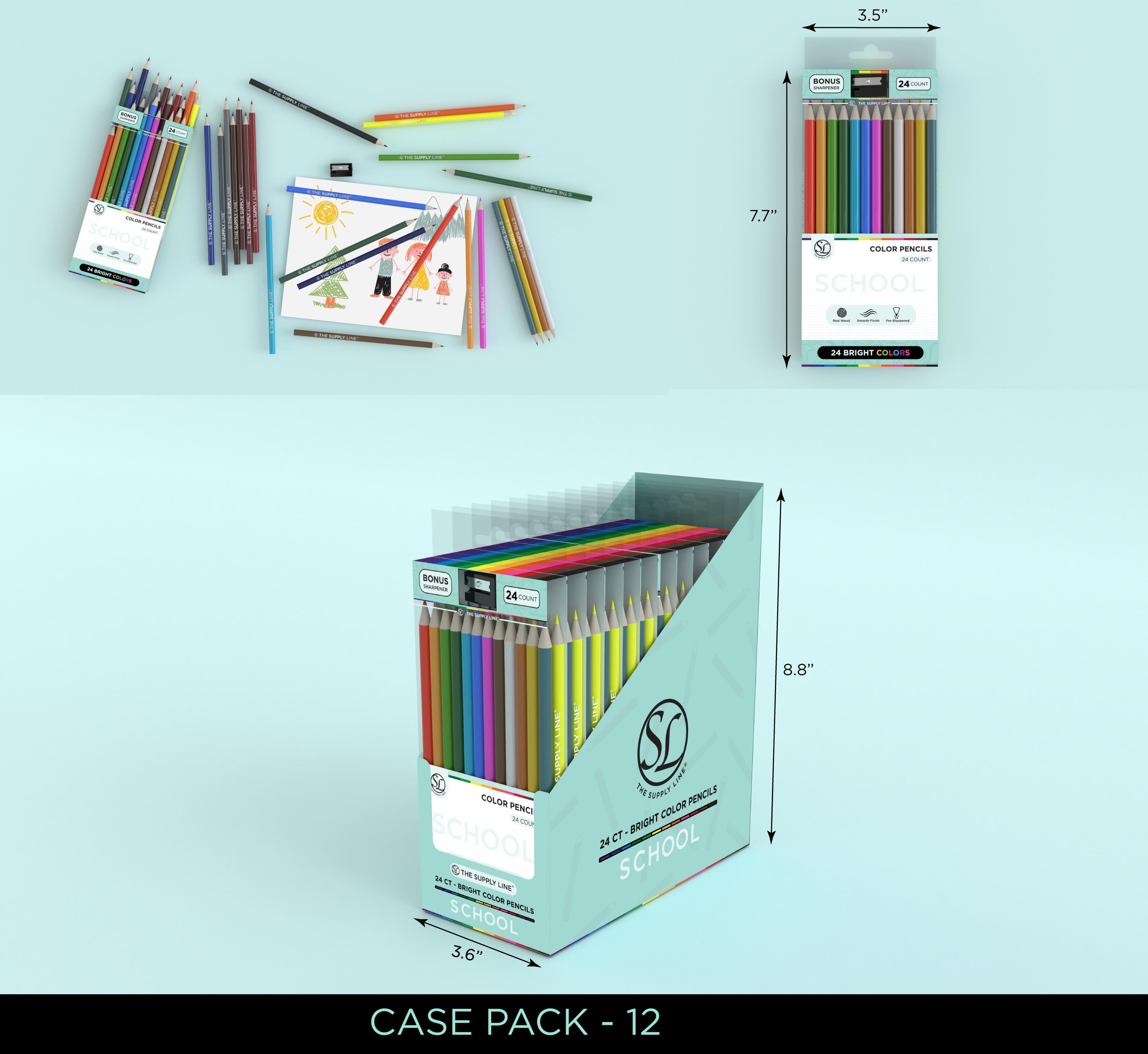 24Ct Color Pencils +1 Sharpener