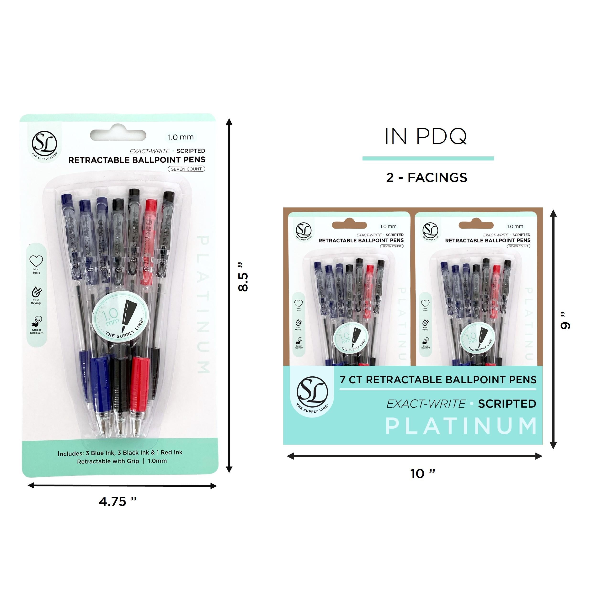 7Ct Multi-Pack Ballpo Int Pens In - 1.0Mm-
