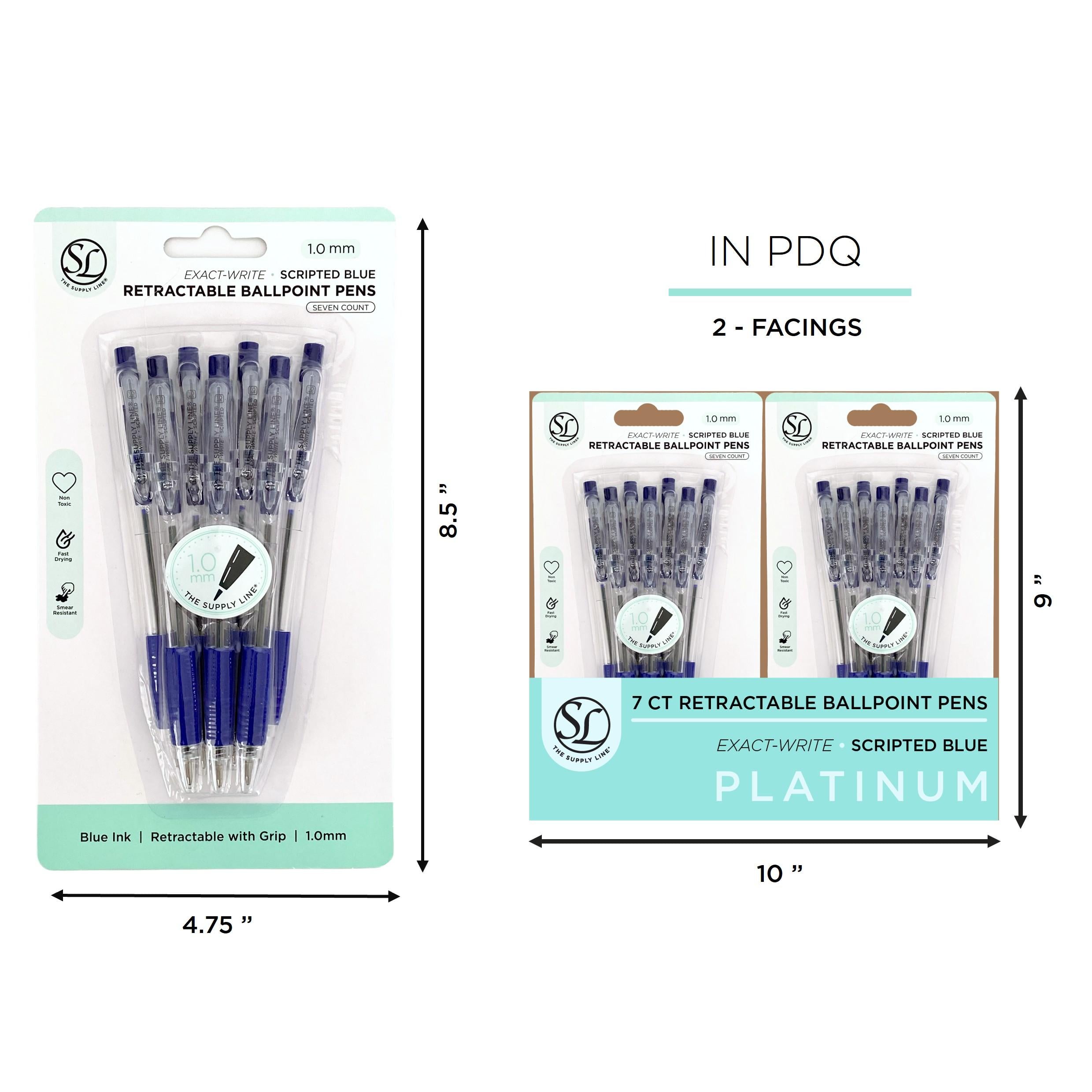7Ct Blue Ink Ballpoi Nt Pens In - 1.0Mm