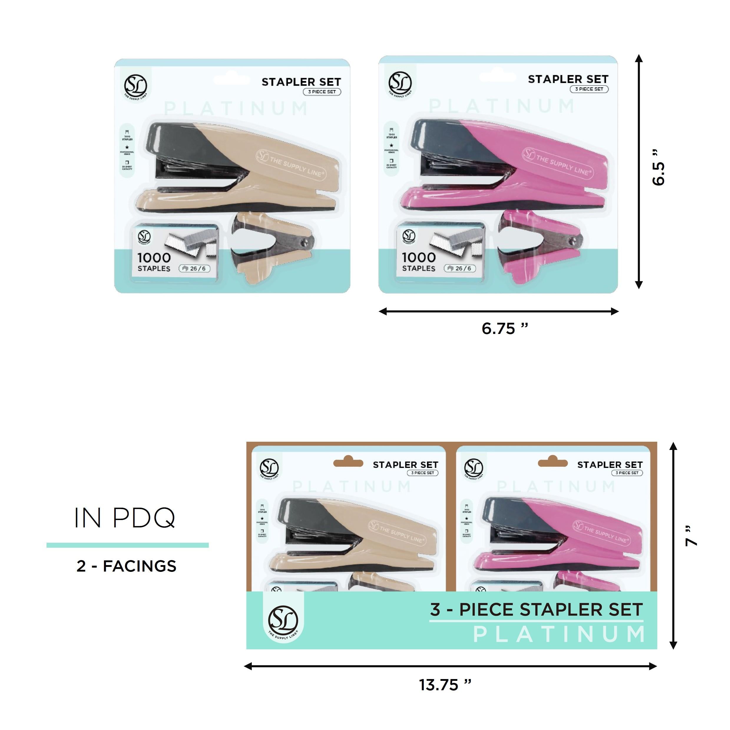 Stapler W Staples & Staple Remover Asst.