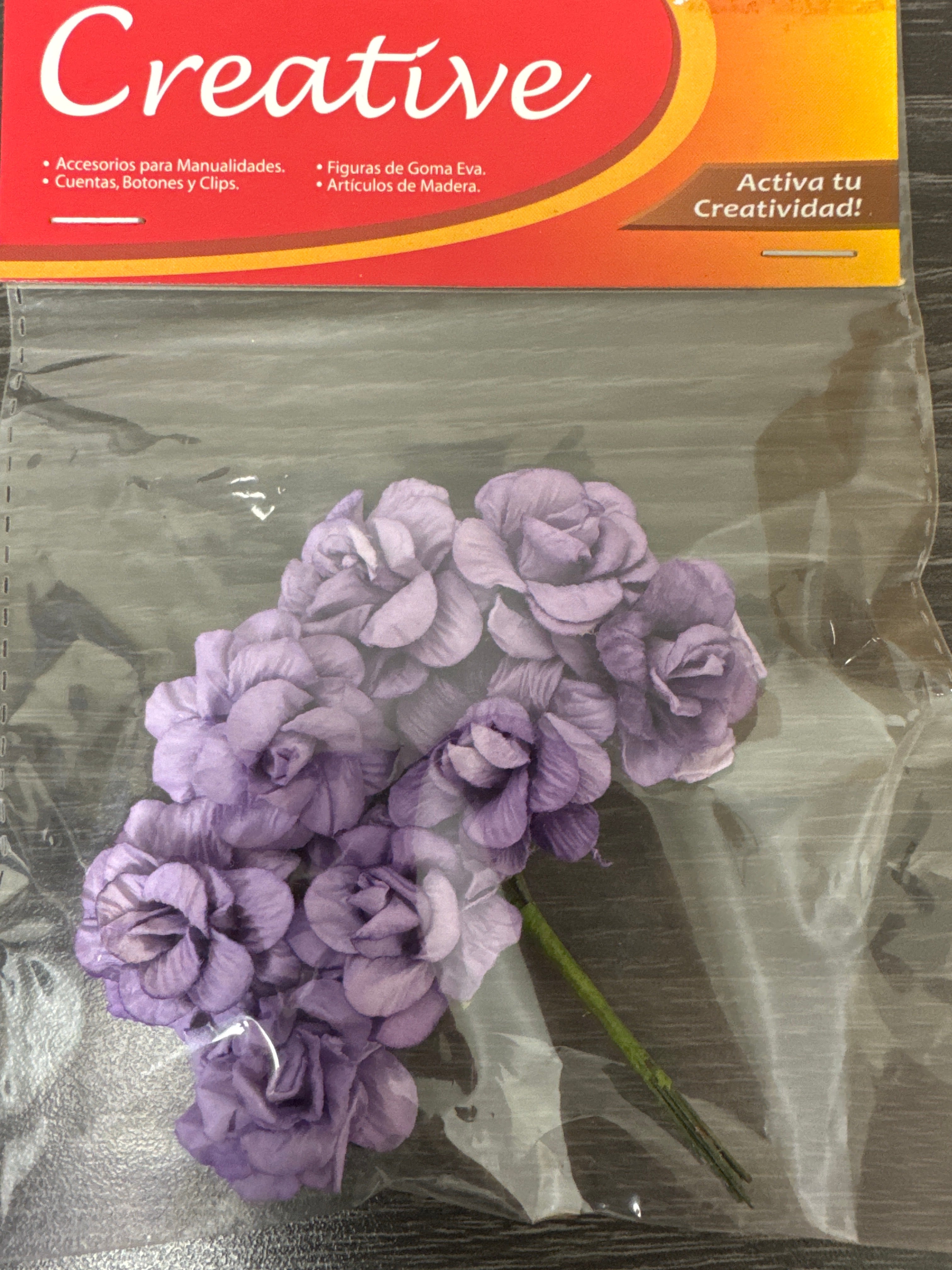 Flor Papel Ramo pk/8u Violeta (09) CREATIVE