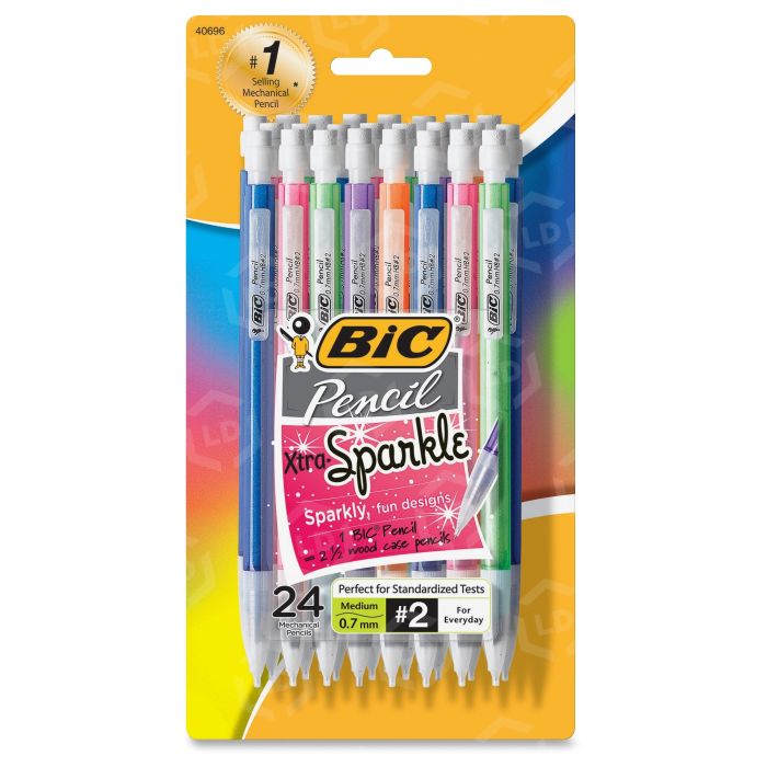 BICMATIC 24 CT MECHANICAL PENCIL - SPARKLE COLOR - WC6KR370-A-BLK