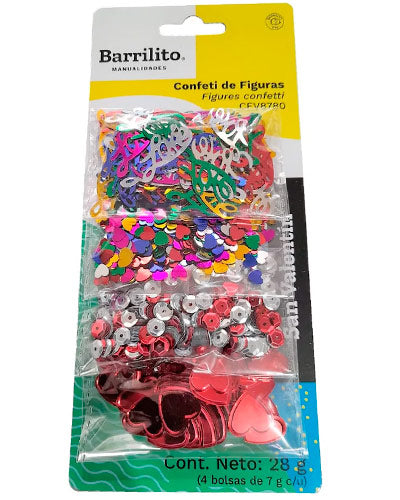 Confeti Figuras San Valentin 28g.
