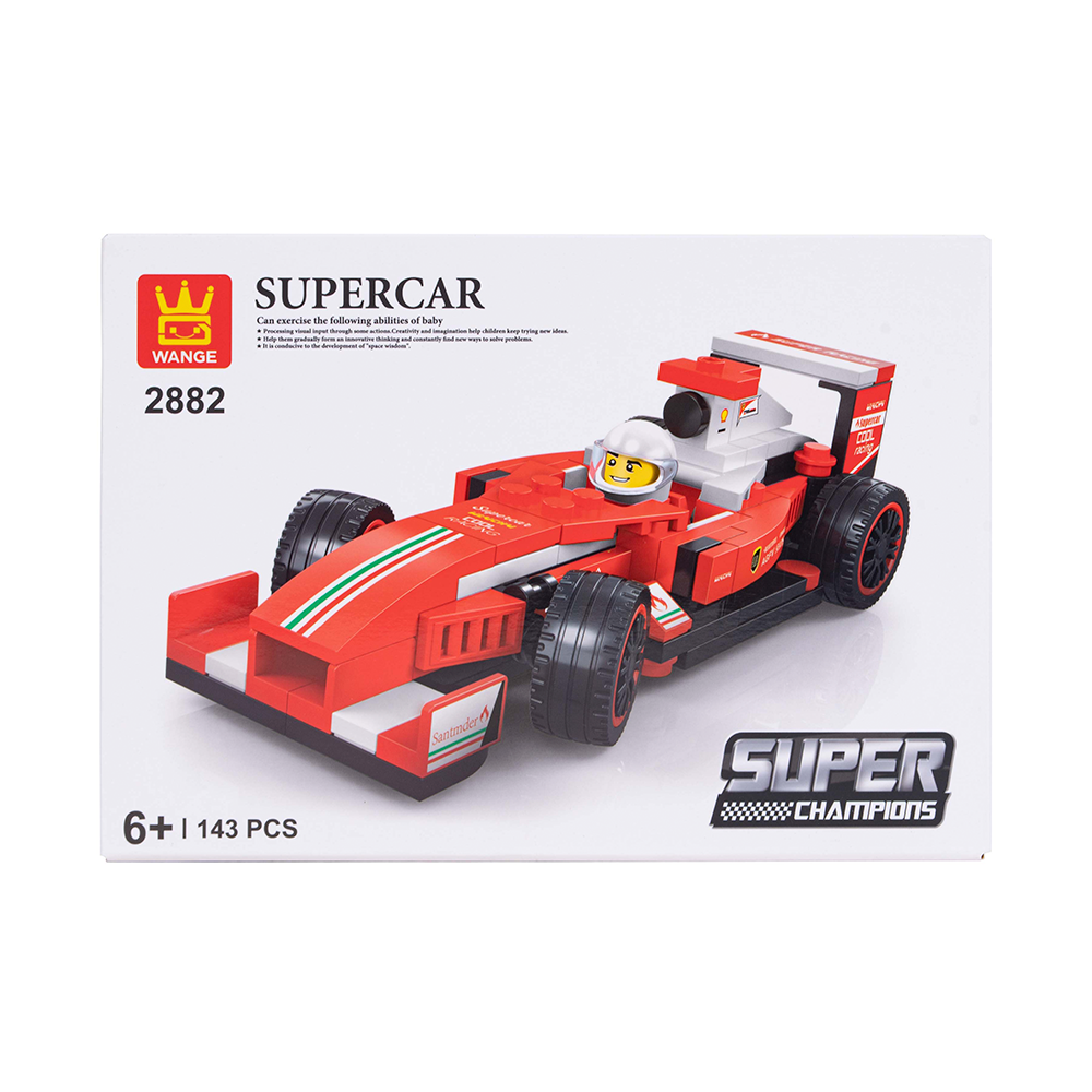 Súper Auto Deportivo Rojo Armable (2882) WANGE