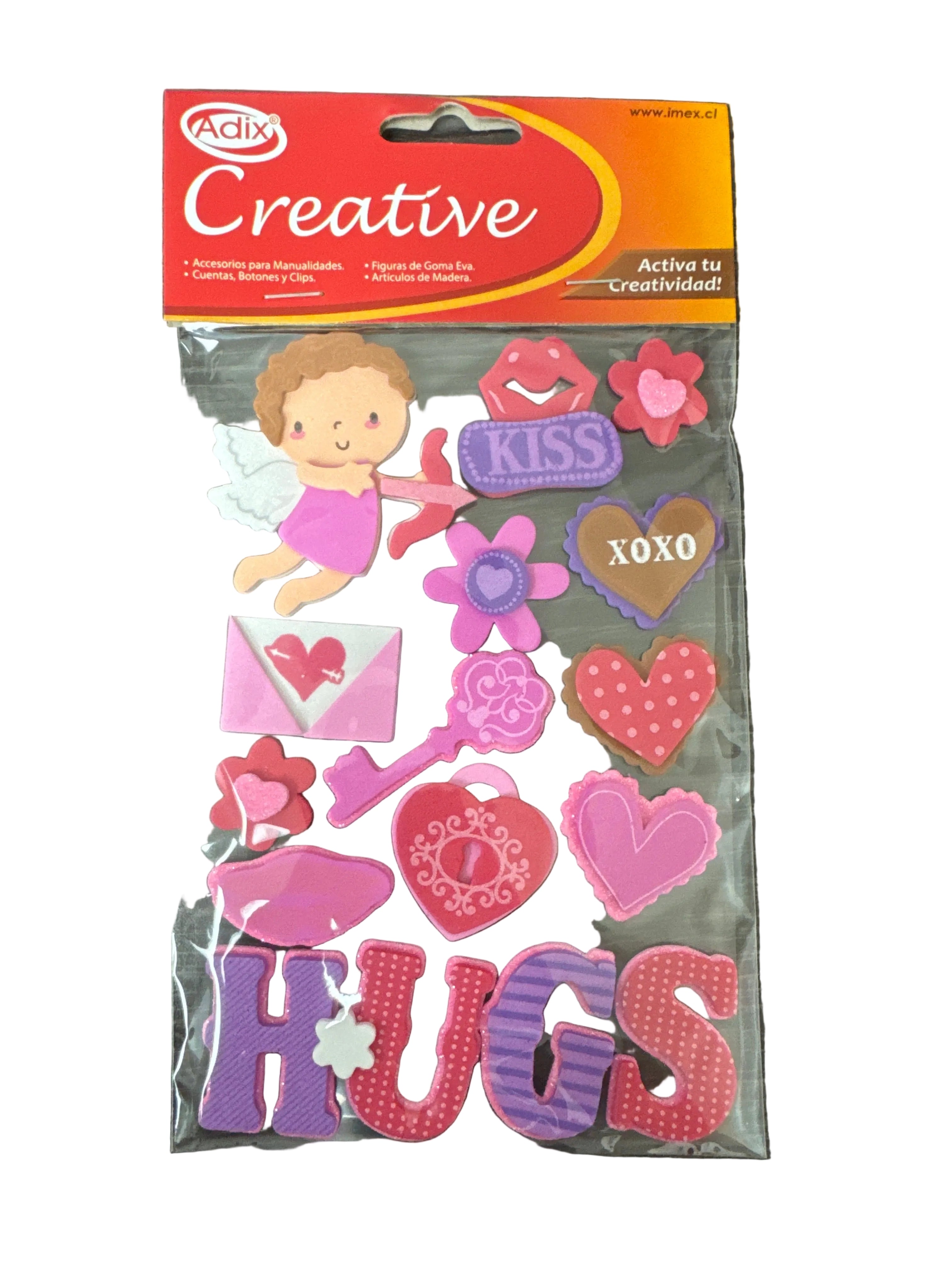 Sticker Goma Eva Amor pk/13u.(068) CREATIVE