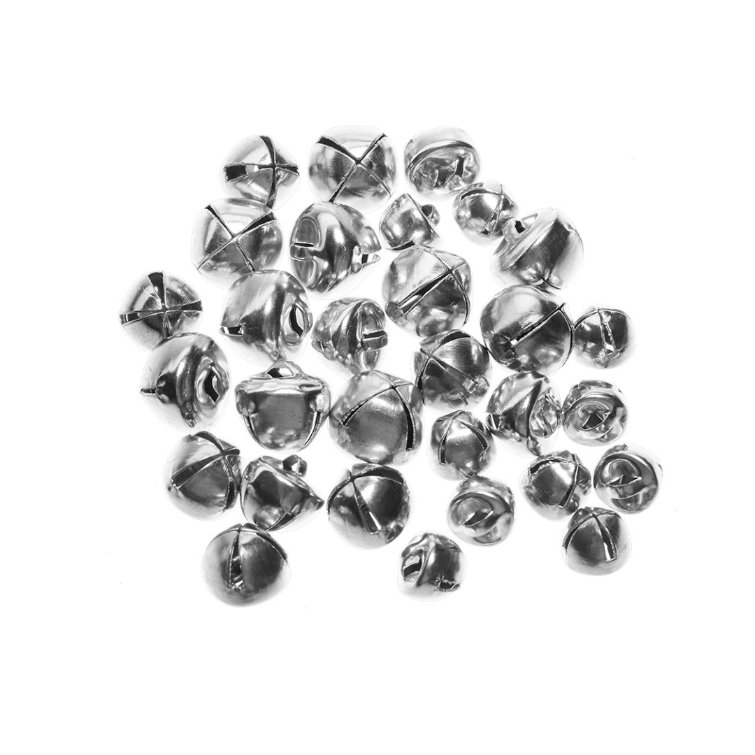 Cascabeles plata bolsa c/30pz,ctn/72pk