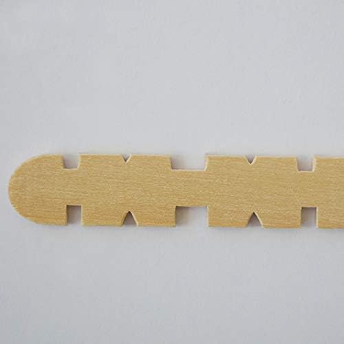 Palitos planos de madera para armar color natural pk/50pz.