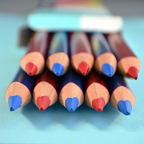 Lapiz bicolor jumbo azul-carmin pk/10pz.,ctn/6pk