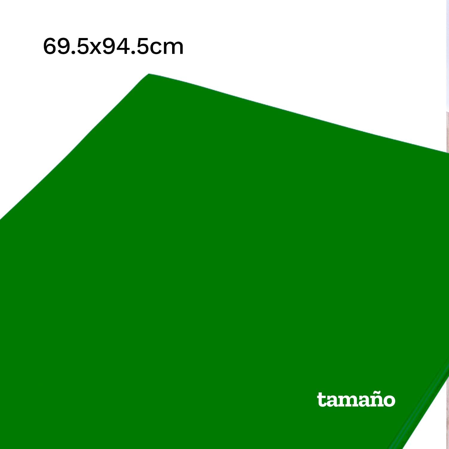 Foamy Tamaño Pliego (27 1/2 X 37 1/2) color verde bandera,pk/10hojas,ctn/5pk