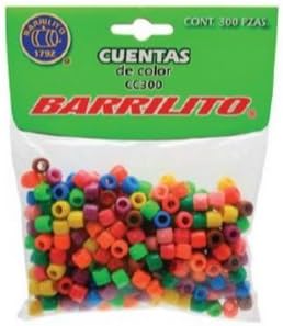 Cuentas de colores bolsa/300pz,ctn/72pk