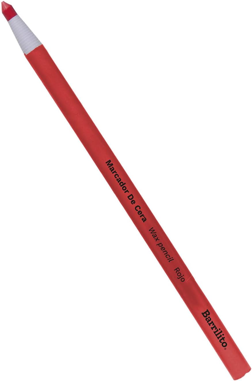 Marcador de Cera Rojo caja/12pz.