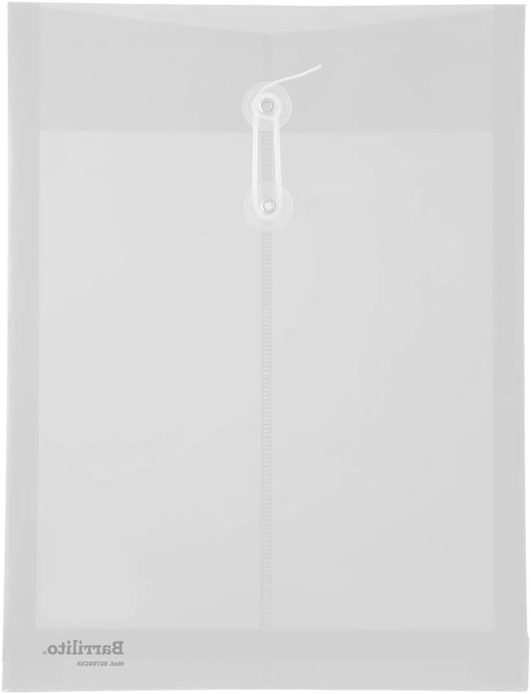 Sobres plasticos verticar legal, transparente pk/12pz.
