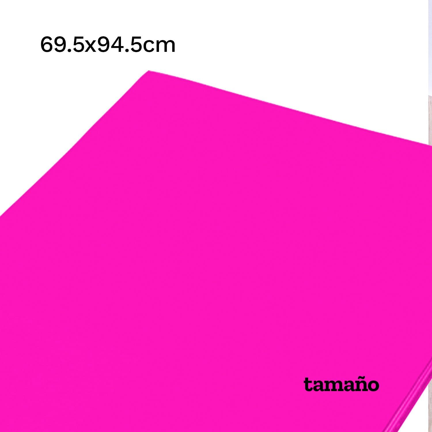 Foamy tamaño pliego (27 1/2 x 37 1/2) color fiusha pk/10pz.,ct/5pk
