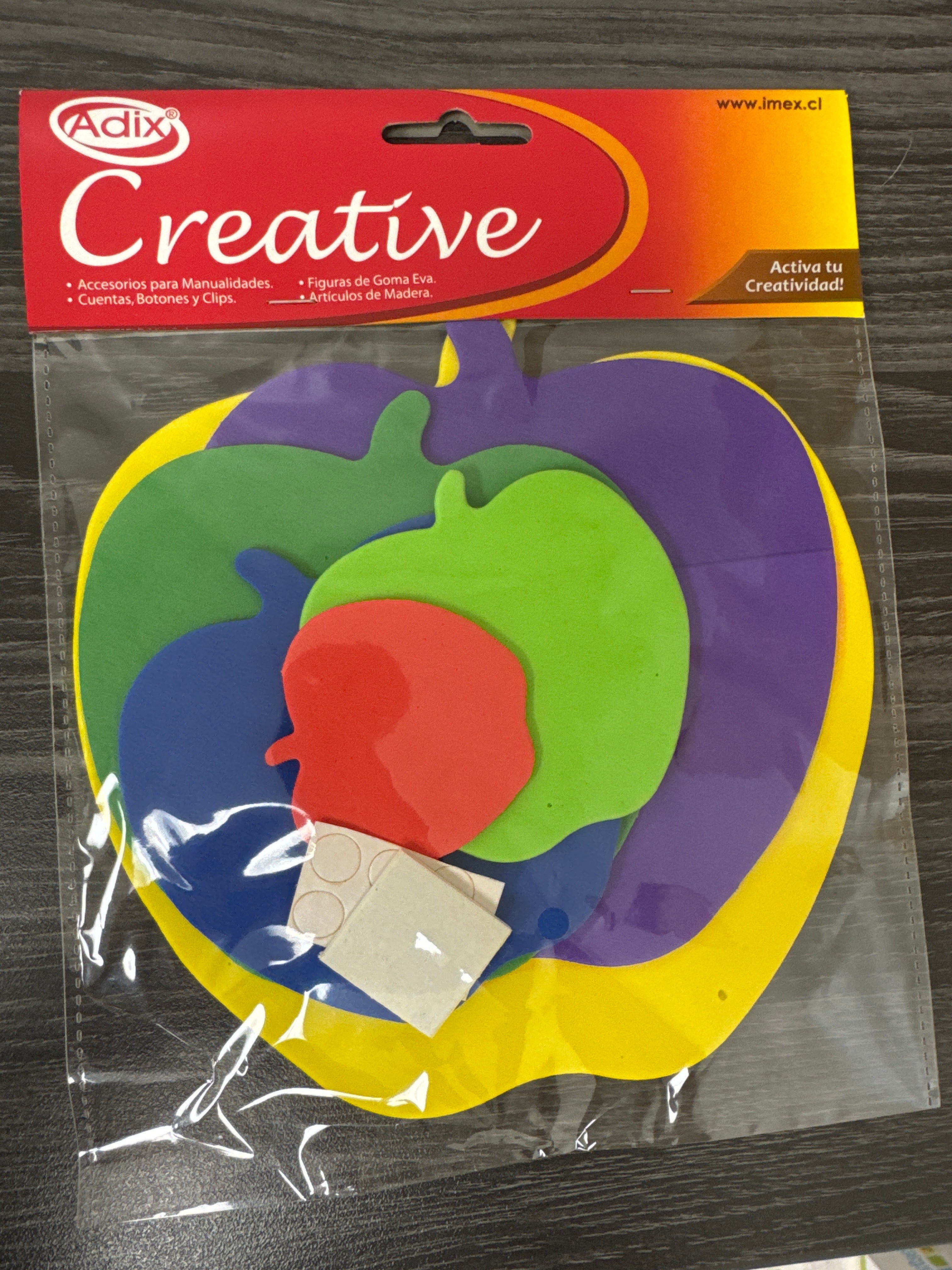 Manzana Goma Eva 6u (83) CREATIVE