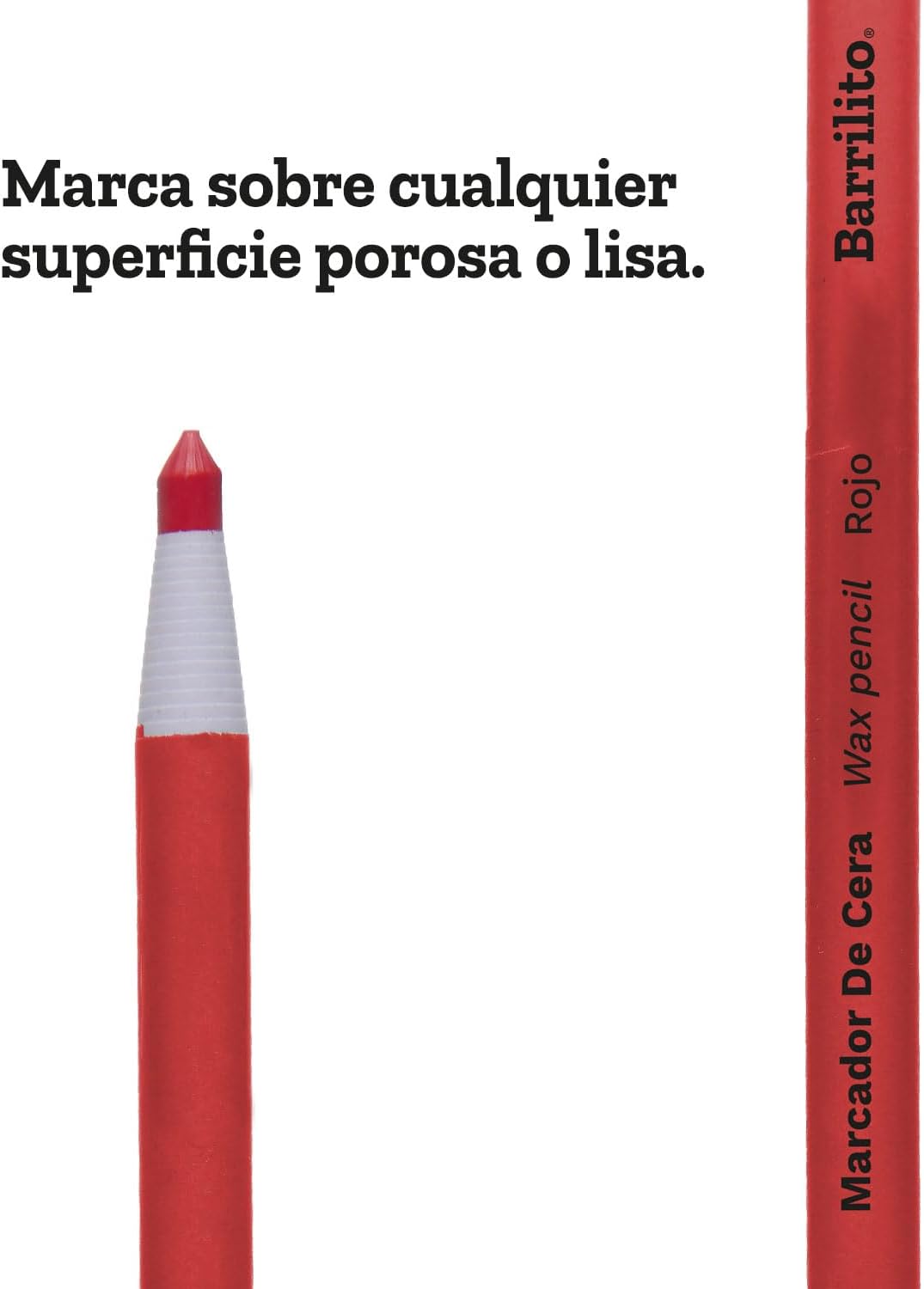 Marcador de Cera Rojo caja/12pz.