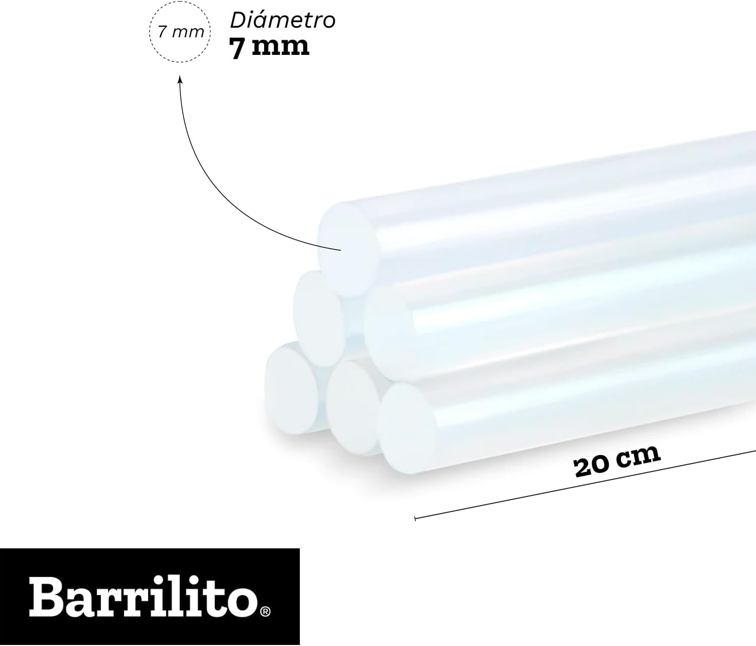Barras silicon 7x200mm