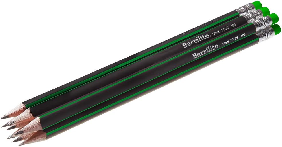 Lapiz Negro de Grafito Hb Triangular pk/5pz B/P ctn/240