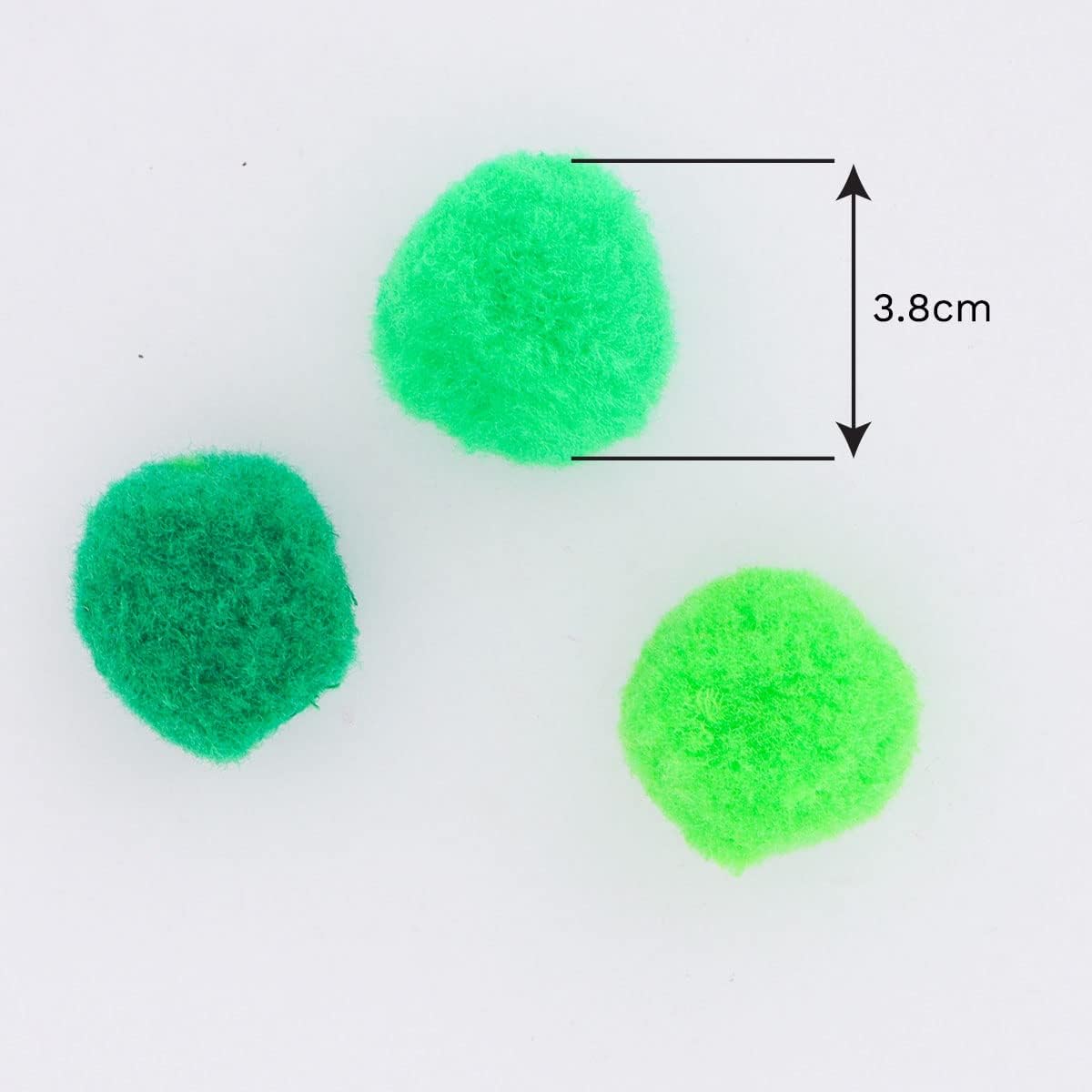 Pom Pom Gama de Colores Verde pk/100u.