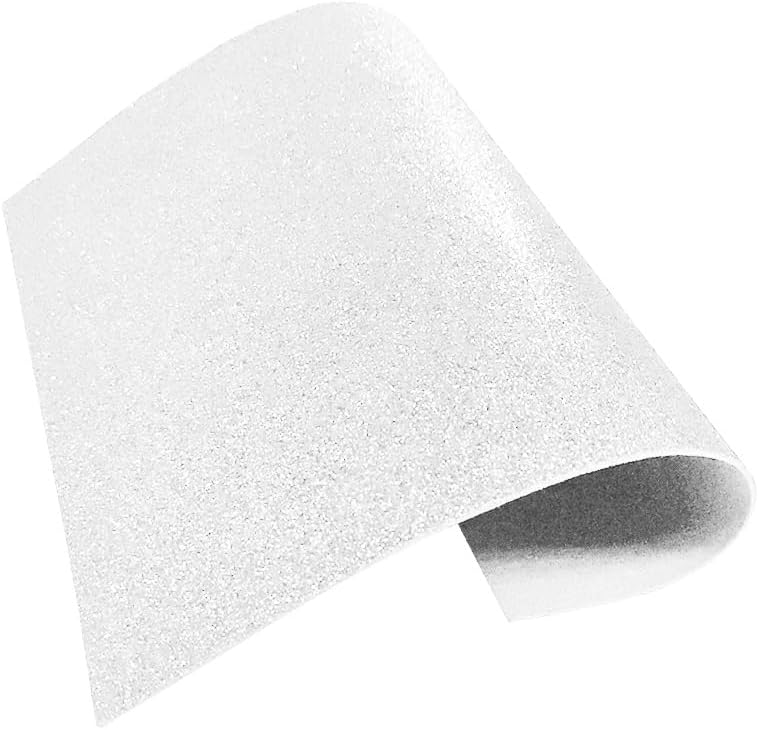 Foamy Carta con Diamantina Iridiscente Blanco,pk/10hojas,ctn/12pk