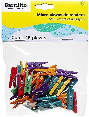 Micro pinzas ropa colores