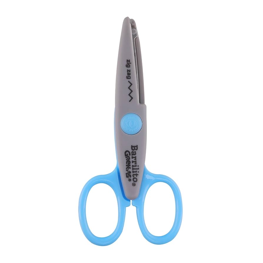 Tijera Greka zig zag 13.5cm
paquete de 12pzs, carton de 24pzs