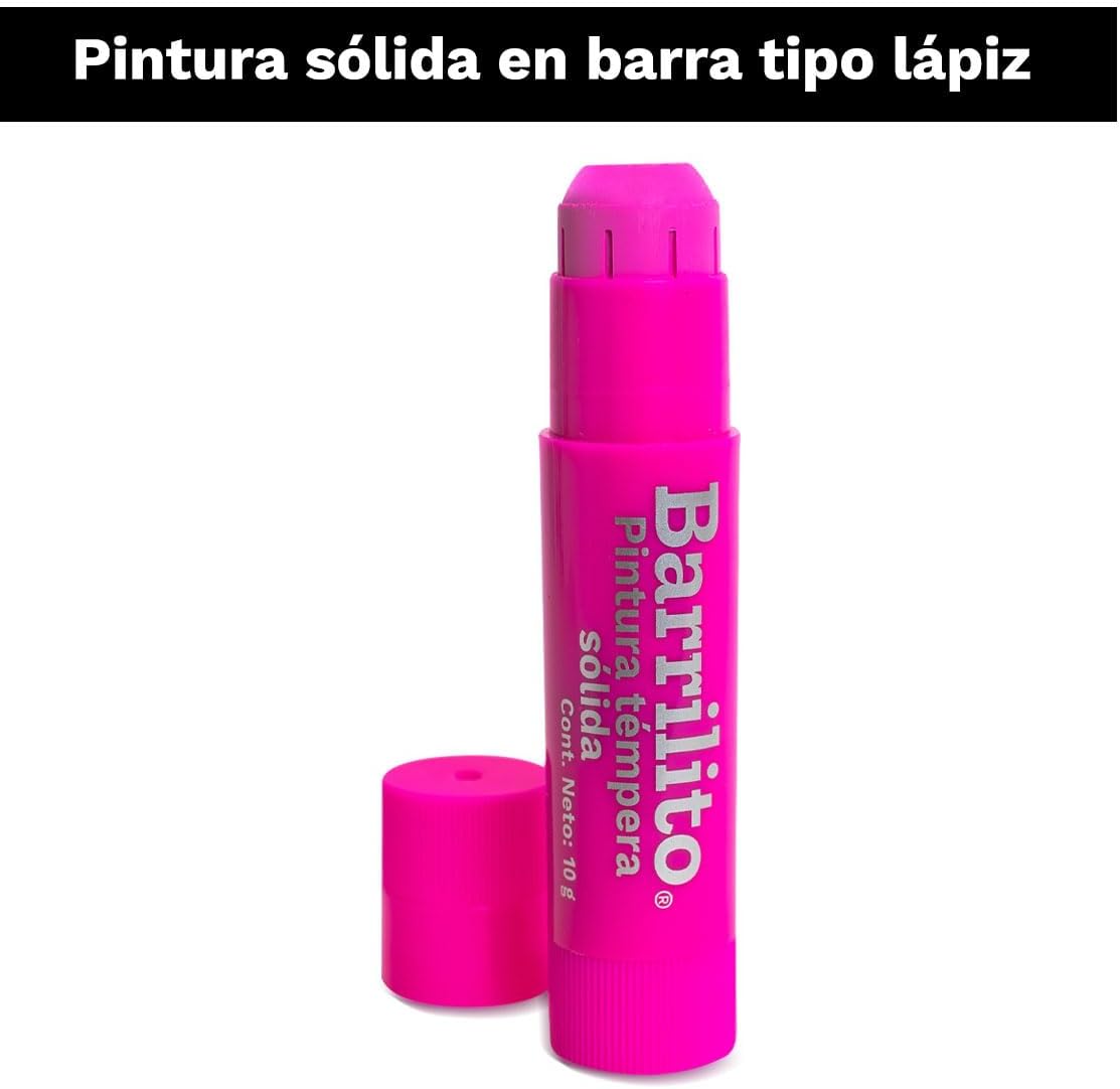Barras Tempera Solida pk/12 colores diferentes intensos B/P