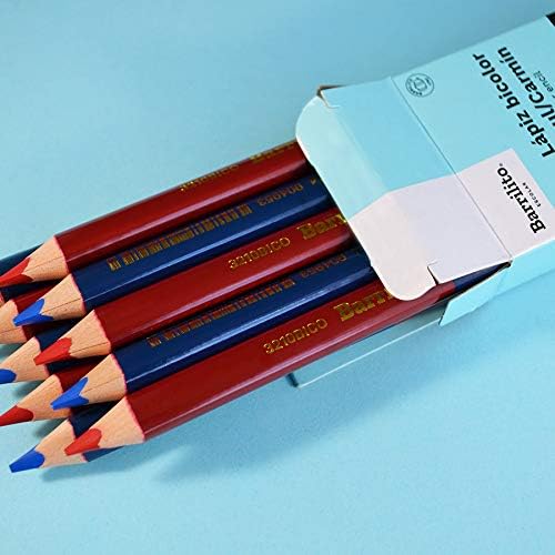 Lapiz bicolor jumbo azul-carmin pk/10pz.,ctn/6pk