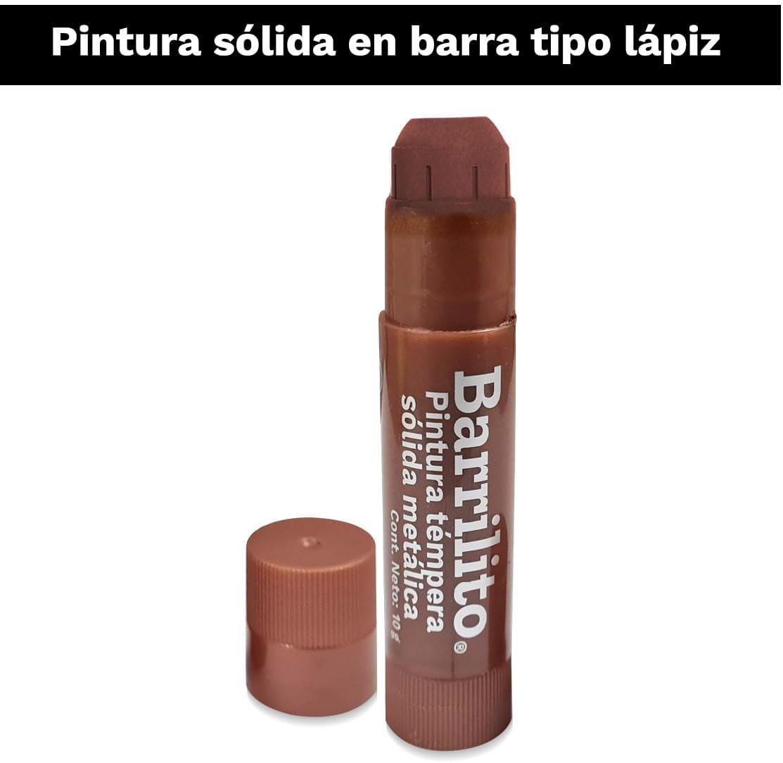 Barras Tempera Solida pk/12 colores metalicos intensos B/P