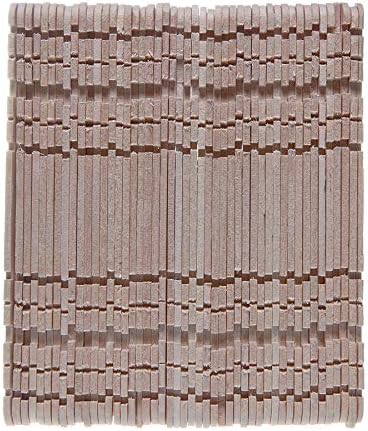 Palitos planos de madera para armar color natural pk/50pz.
